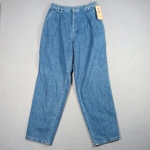 Vintage Levi's Dockers‎ Denim Classics Jeans Womens 12 Blue Pleated USA NWT